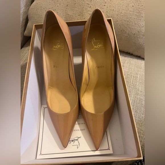 Christian Louboutin Shoes - Christian Louboutin Decolette 554 85 Patent Heel Size 39 EU (8.5 US)